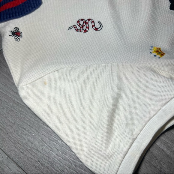 Gucci Polo T-Shirt White Small Mens - Picture 4 of 8